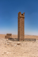 Stylite (monk's) tower at Umm ar-Rasas site in Jordan