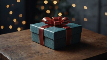 Gift box with a bow