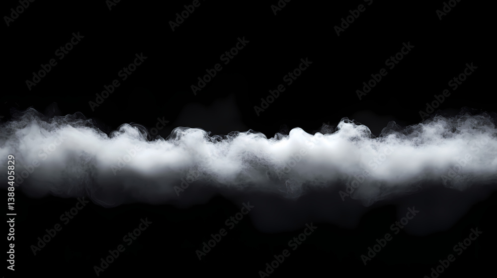 Poster ethereal cloudscape: a mesmerizing image captures a pristine, isolated cloud formation set against a