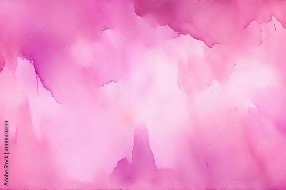 Poster soft pink watercolor background with gentle gradient transitions and ethereal flowing textures creat