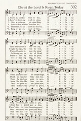 Christ the Lord is Risen Today Easter hymnal music