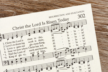 Christ the Lord is Risen Today Easter hymnal music