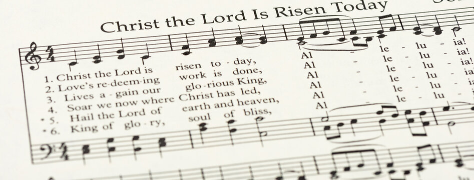 Christ the Lord is Risen Today Easter hymnal music
