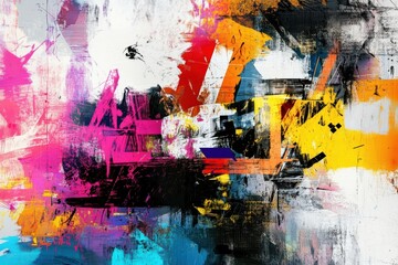 Vibrant Modern Abstract Art Piece Perfect for Contemporary Decor and Art Collections