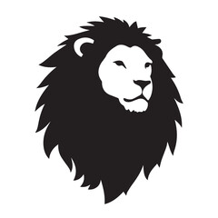 Fototapeta premium Lion Head Silhouette Vector Style. Lion logo. Lion head vector illustration.