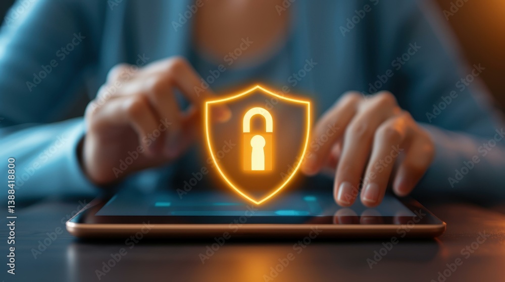Poster secure your data with access management tech, ensuring vital information stays protected in todays d