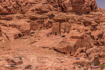 Tombs in the ancient city Petra, Jordan