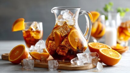 OfficeSupplies Cold Brew Perspective Slices Cubes Pitcher