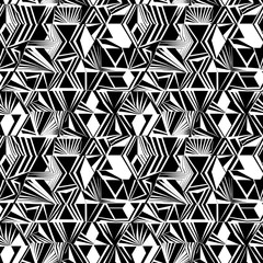 Fototapeta premium a black and white geometric pattern