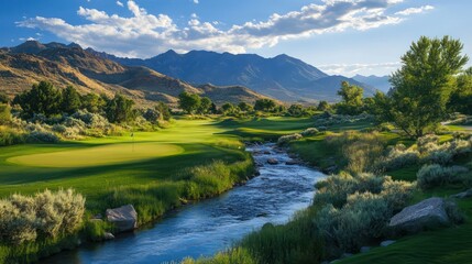 Tranquil Valley River Landscape Photography