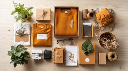 Generic Shipping Flat-lay Overview Label Printer Flavorful