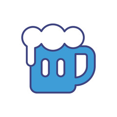 Beer Mug icon vector stock illustration