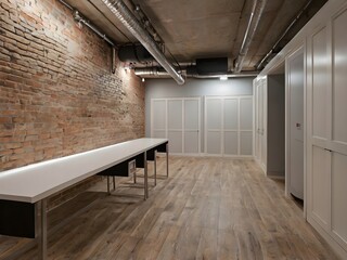 aesthetic and elegant basement