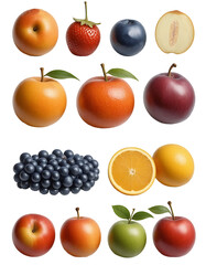 Fruit without a background