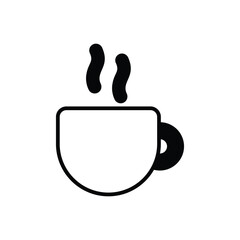 Coffee icon vector stock illustration