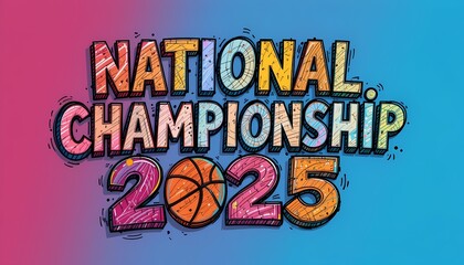 Vibrant National Basketball Championship 2025 Design