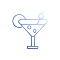 Cocktail  icon vector stock illustration