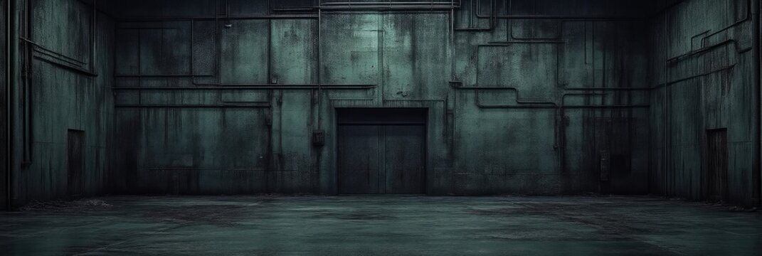 Empty, Industrial, Grungy Warehouse