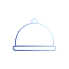 Dish icon vector stock illustration