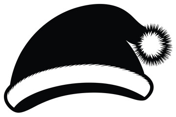 Christmas hat  vector illustration in clipart style for Christmas Day.