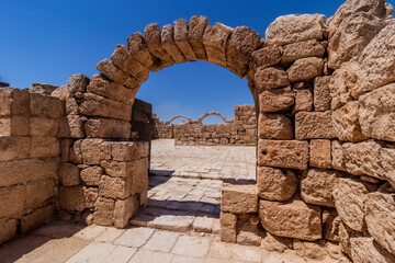 Ruins of Qasr al-Hallabat fort, Jordan