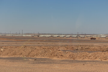 Azraq refugee camp for Syrian refugees, Jordan