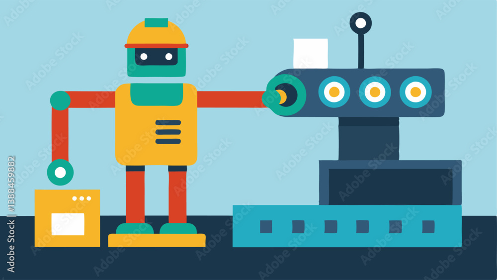 Poster quality inspection a robot equipped with a highresolution camera performing visual inspections on pr