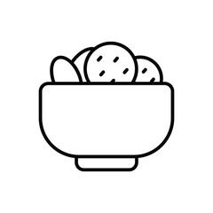 Salad icon vector stock illustration