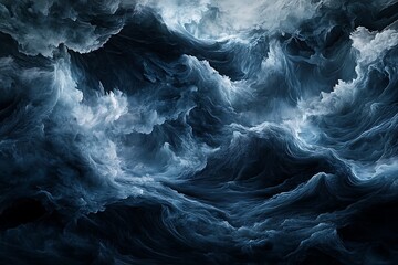 Abstract turbulent cloudscape