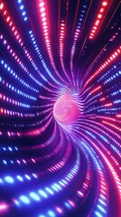 Neon light tunnel vortex