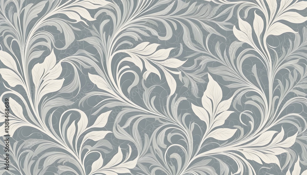 Aufkleber abstract flowing pattern design, delicate white lines creating organic movement on a muted backgroun