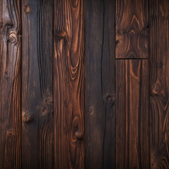 Polished warm dark brown wood texture photo for wallpaper with detailed wood grain high resolution design premium stock photography