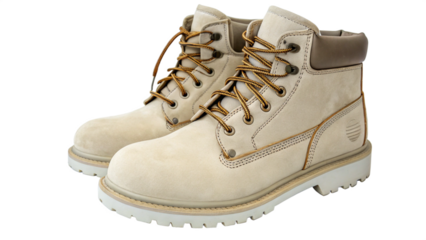 work boots isolated on white