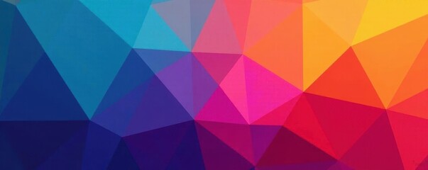 Geometric shapes, vibrant color gradients, sharp lines, background, art, geometric background