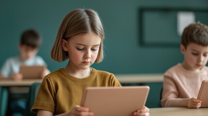 Engaging students with school technology in a classroom interactive learning environment focused learning