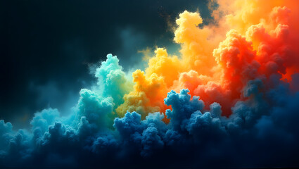 kaleidoscope of radiant colors