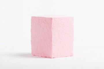 Obraz premium Pink cube-shaped confectionery