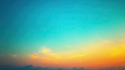 Obraz premium Vibrant gradient sky depicting a beautiful mix of colors