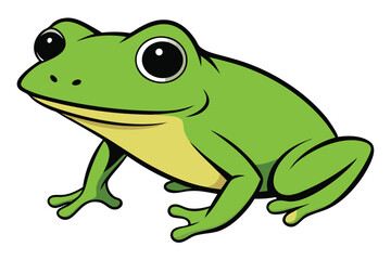 Variant style of frog silhouette vector illustration, isolated on a white background.
