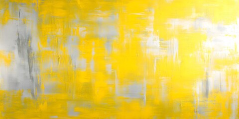 Abstract Yellow and Grey Textured Paint Background