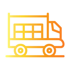 truck Line Gradient Icon