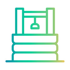 well Line Gradient Icon