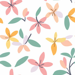 Azalea pattern.Exquisite vector floral patterns.