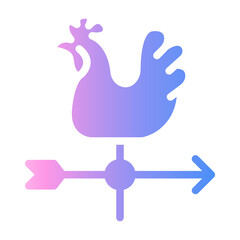 Obraz premium weather vane Gradient icon