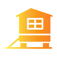 chicken coop Gradient icon