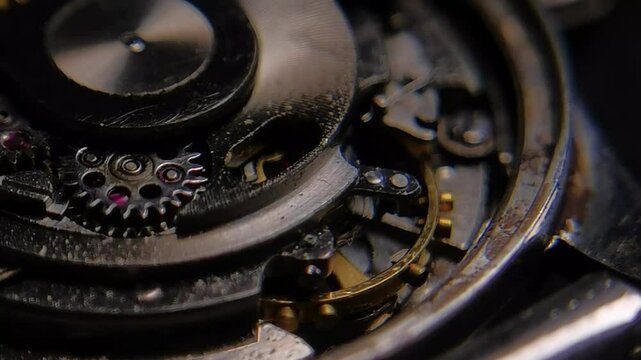 Antique clock mechanism