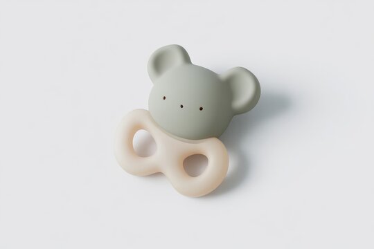 Cute, soft, textured baby teether