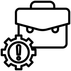 Failure icon for business risk, website, application, printing, document, poster design, etc