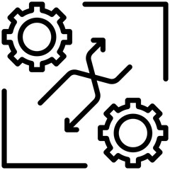 Changing icon for business risk, website, application, printing, document, poster design, etc