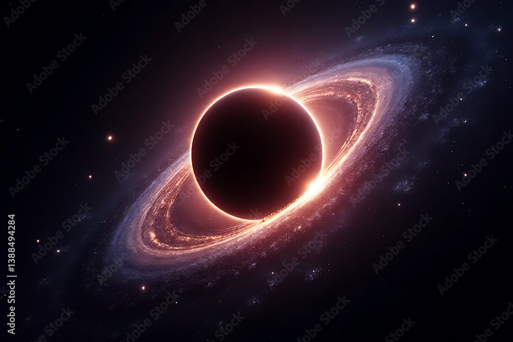 Poster exploring cosmic shadows celestial events in space digital art nebulae close-up astronomy